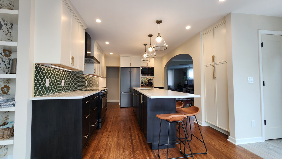 Narrow Shaker with Hints of Mid-Century Flair