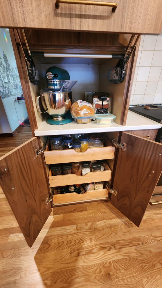 Mid-Century Modern Walnut with Salmon Highlights