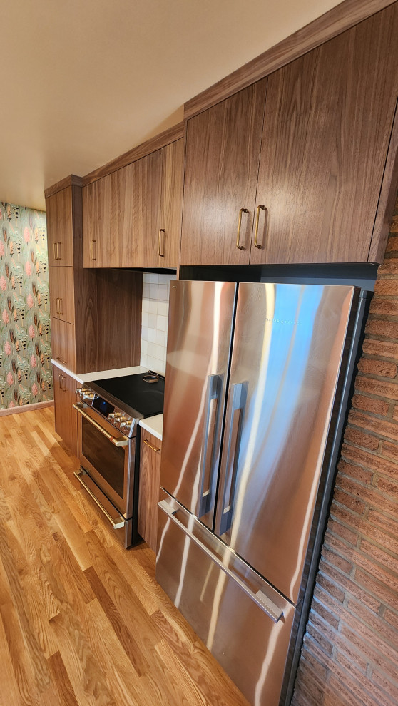Mid-Century Modern Walnut with Salmon Highlights