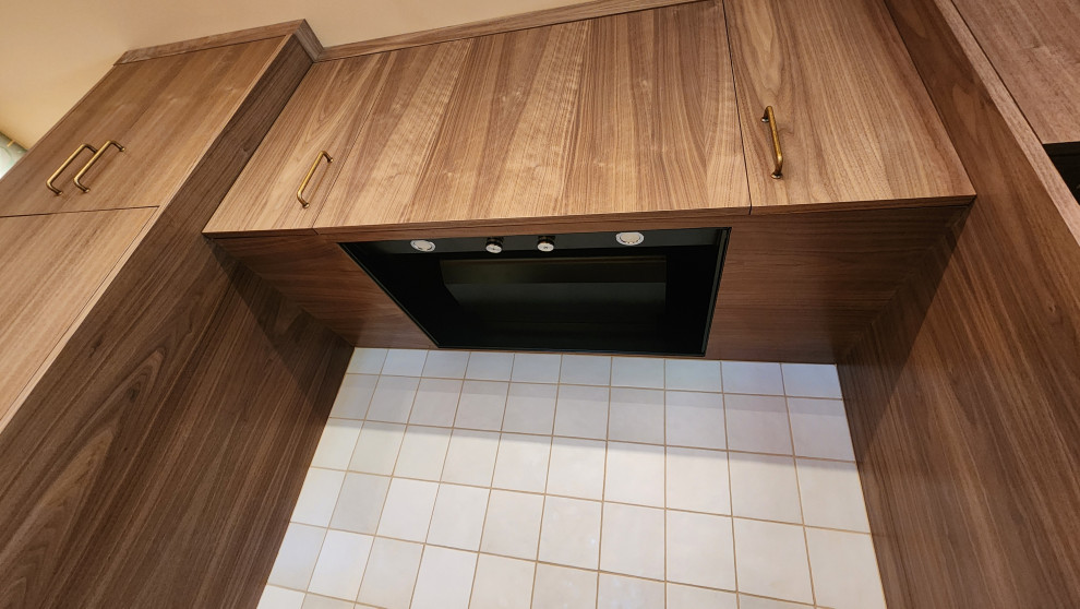 Mid-Century Modern Walnut with Salmon Highlights